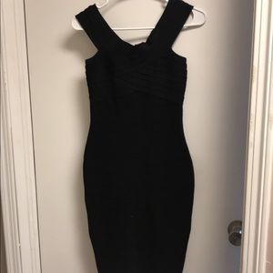 Black banded dress